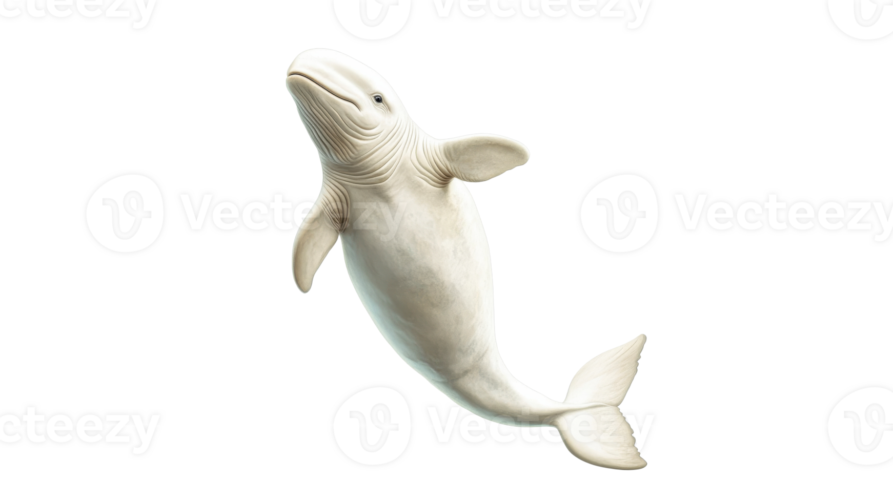 Beluga whale swimming gracefully in clear water png