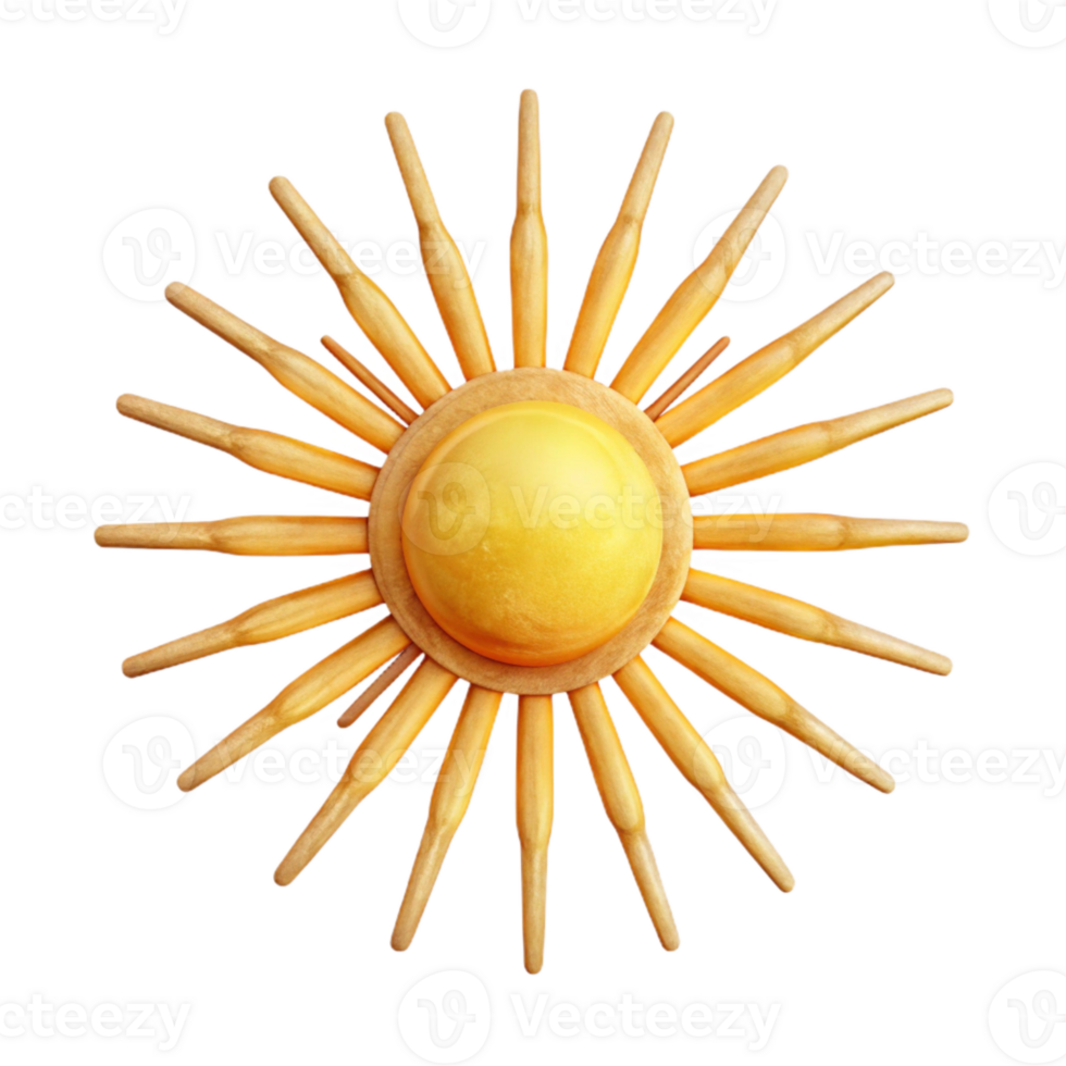 elegant minimalist Hand Drawn Sunburst Radiant Lines Transparent Background detailed png