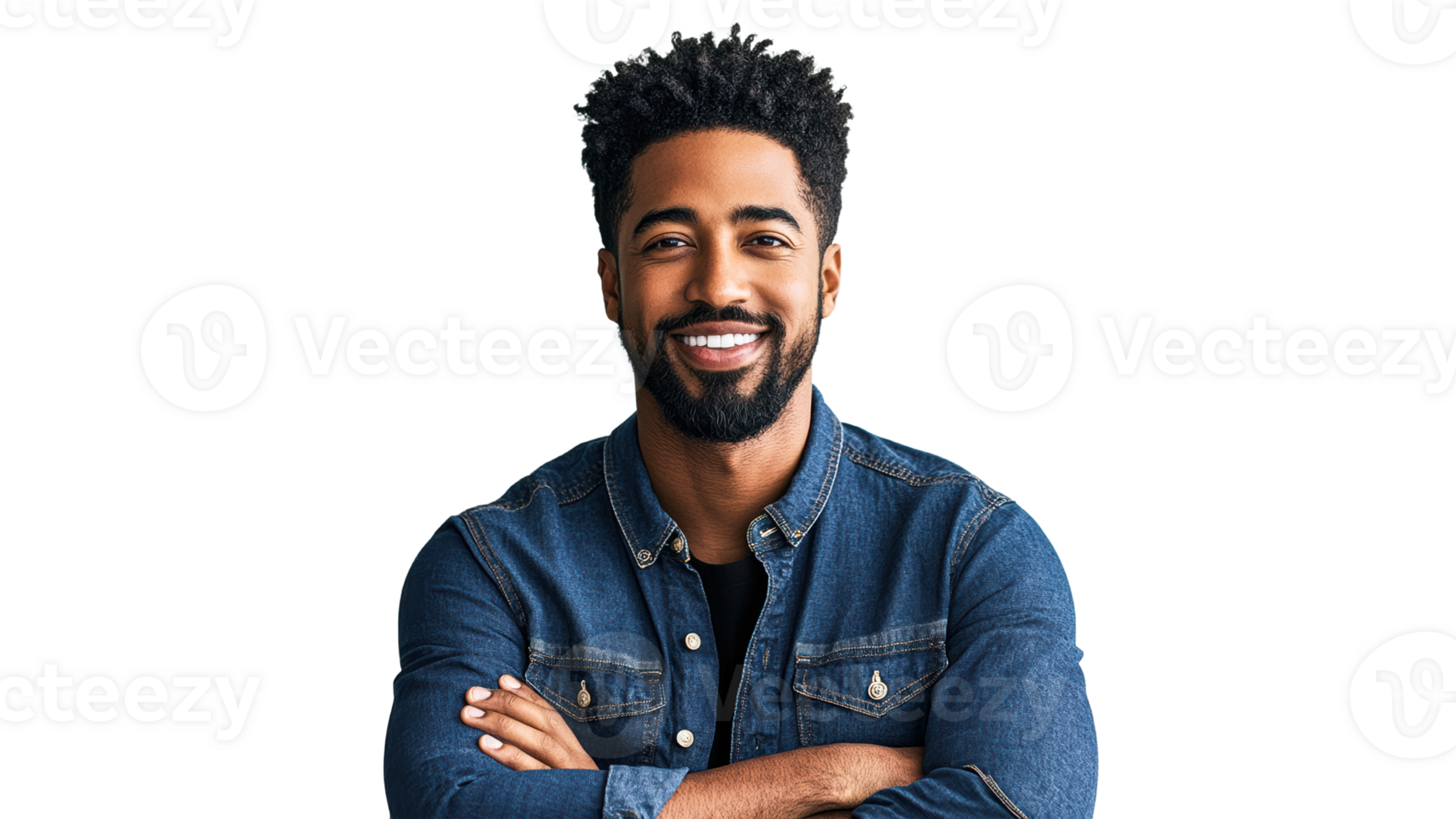 Confident man smiling in casual style png