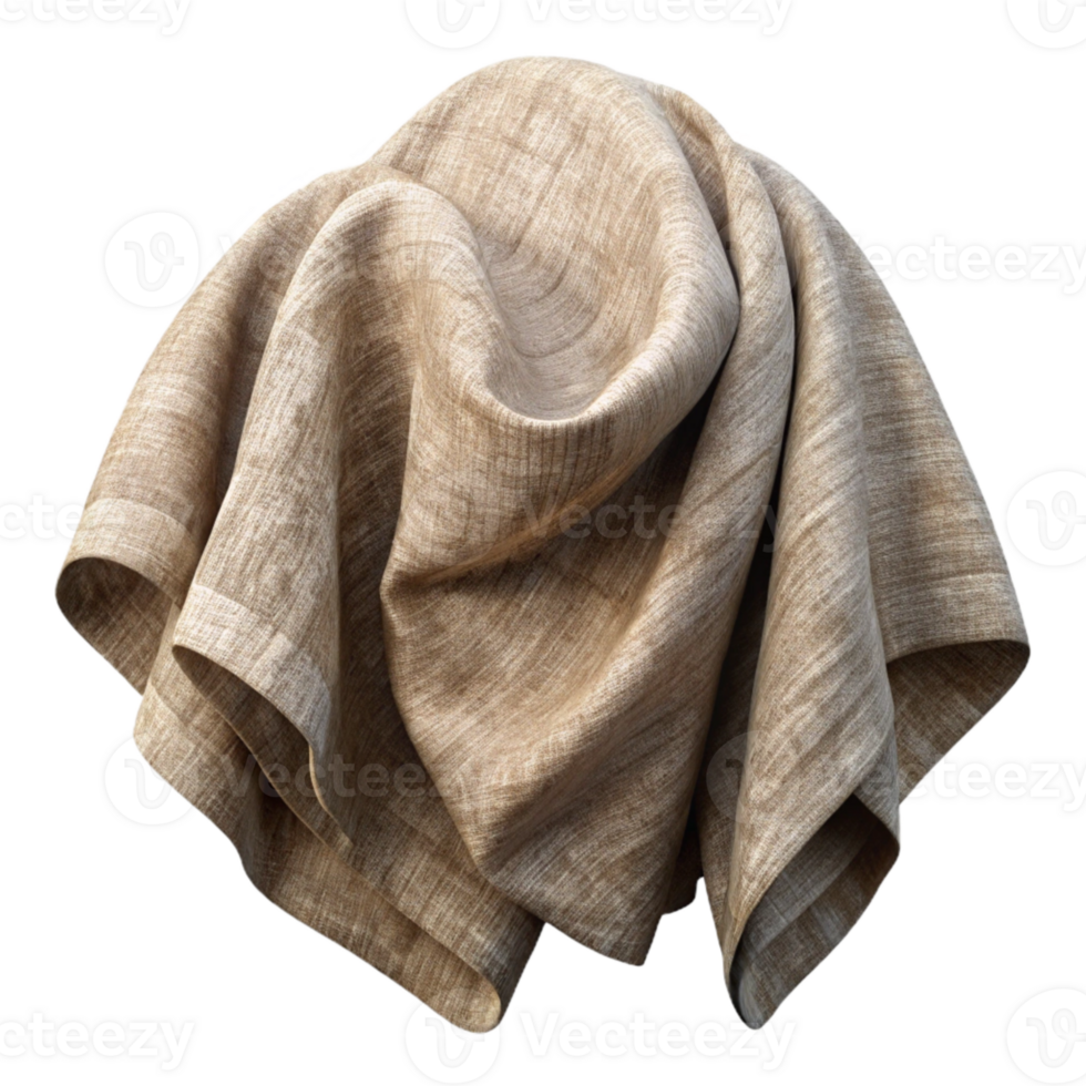 extraordinary artistic Hand Dyed Linen Fabric with Natural Texture Isolated Element genuine png