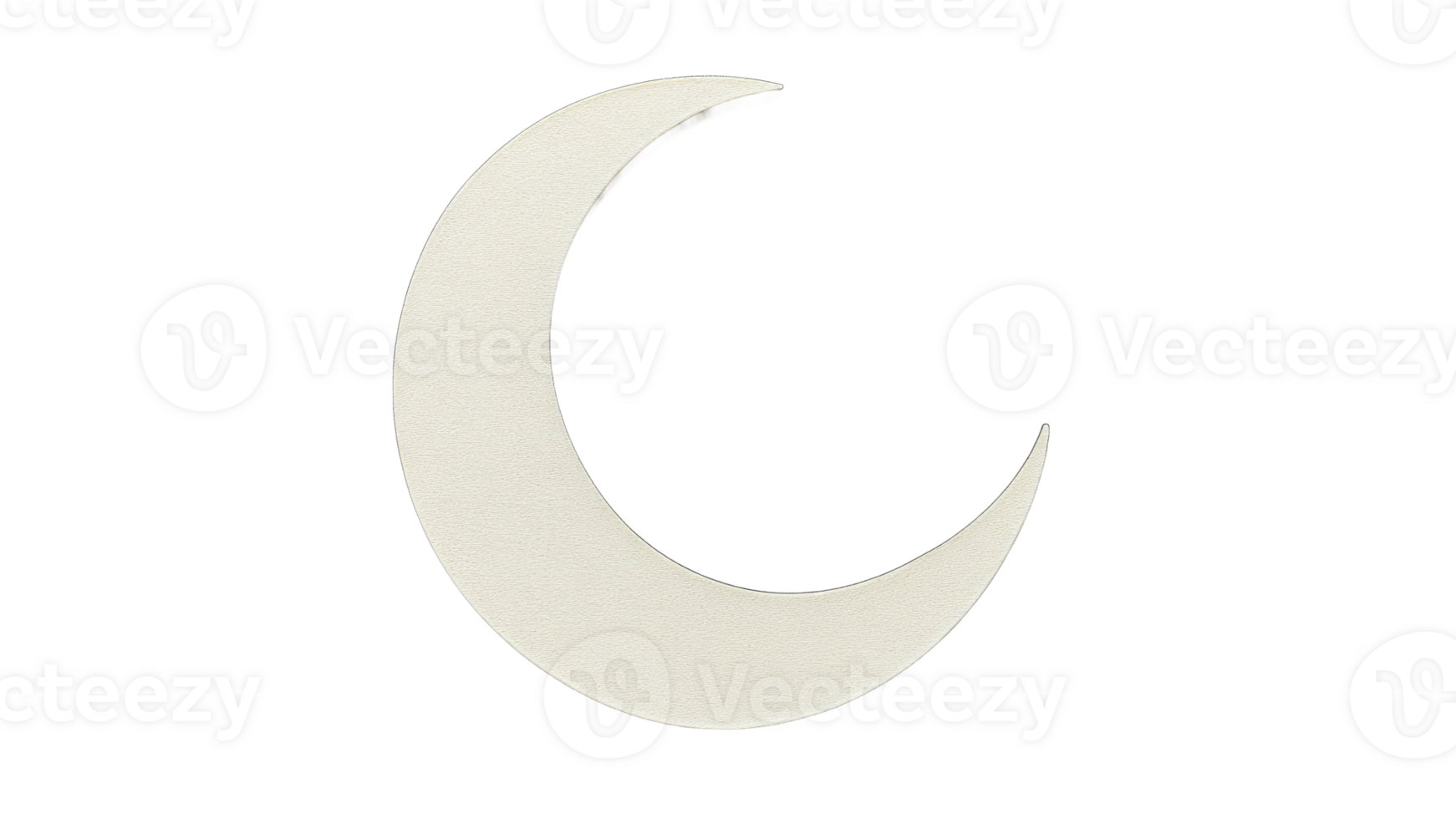Crescent moon shape in simple design png