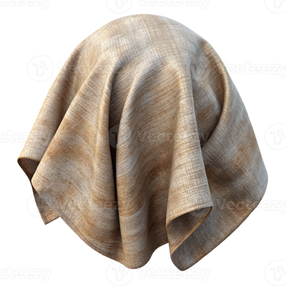 wonderful minimalist Hand Dyed Linen Fabric with Natural Texture Isolated Element genuine png