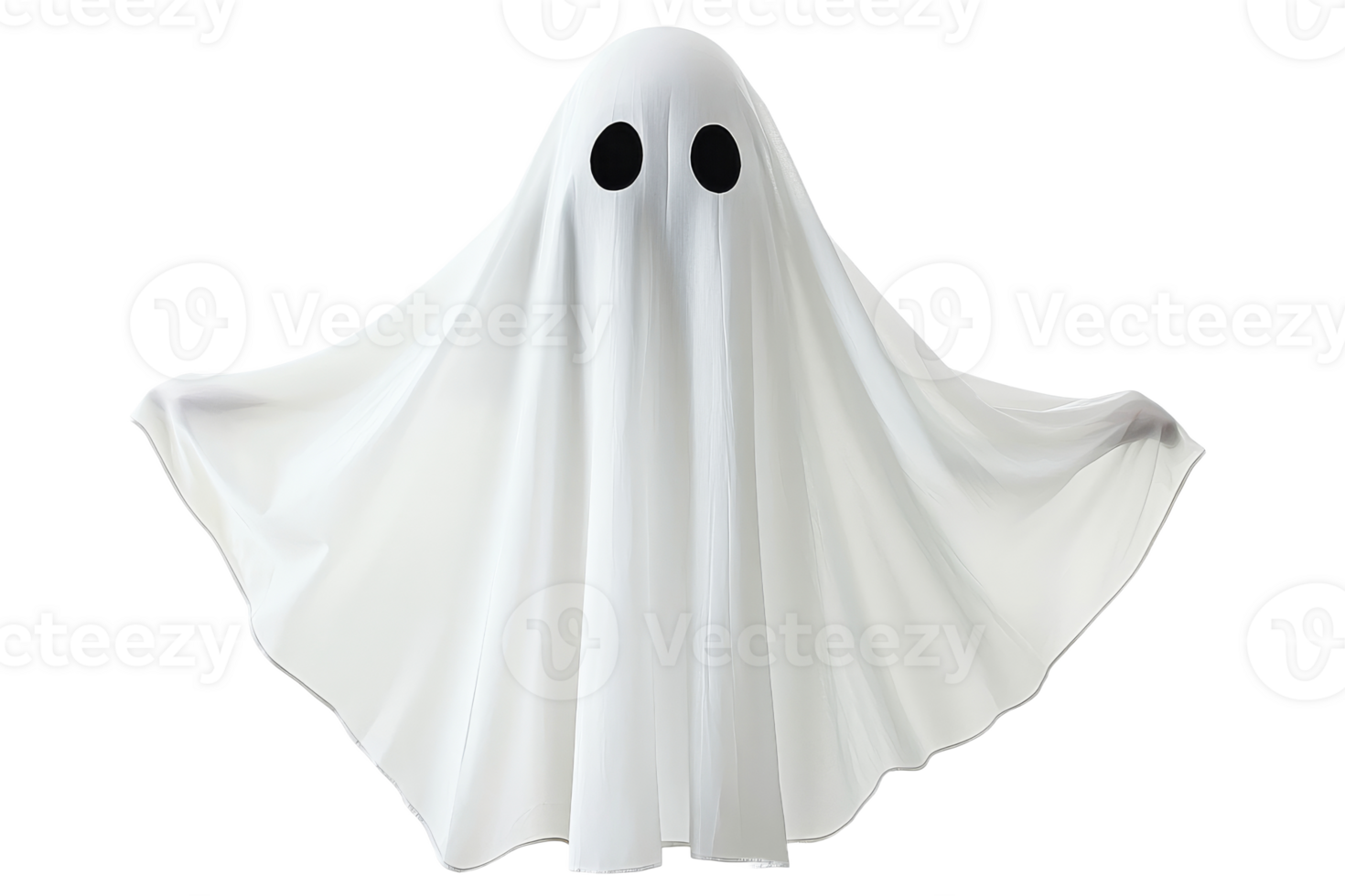 Classic ghost costume for Halloween celebration transparent png