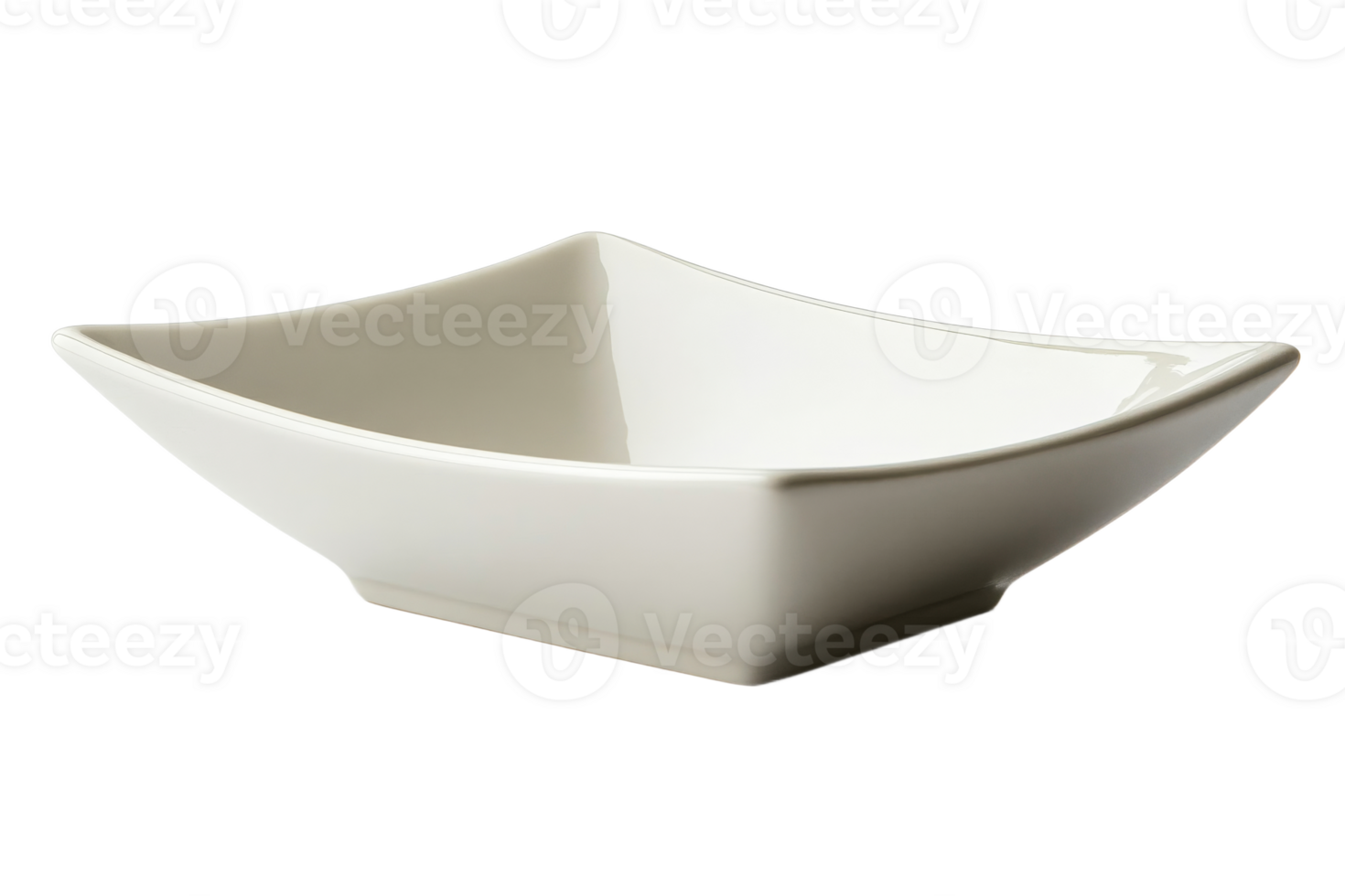 White ceramic bowl in contemporary design png