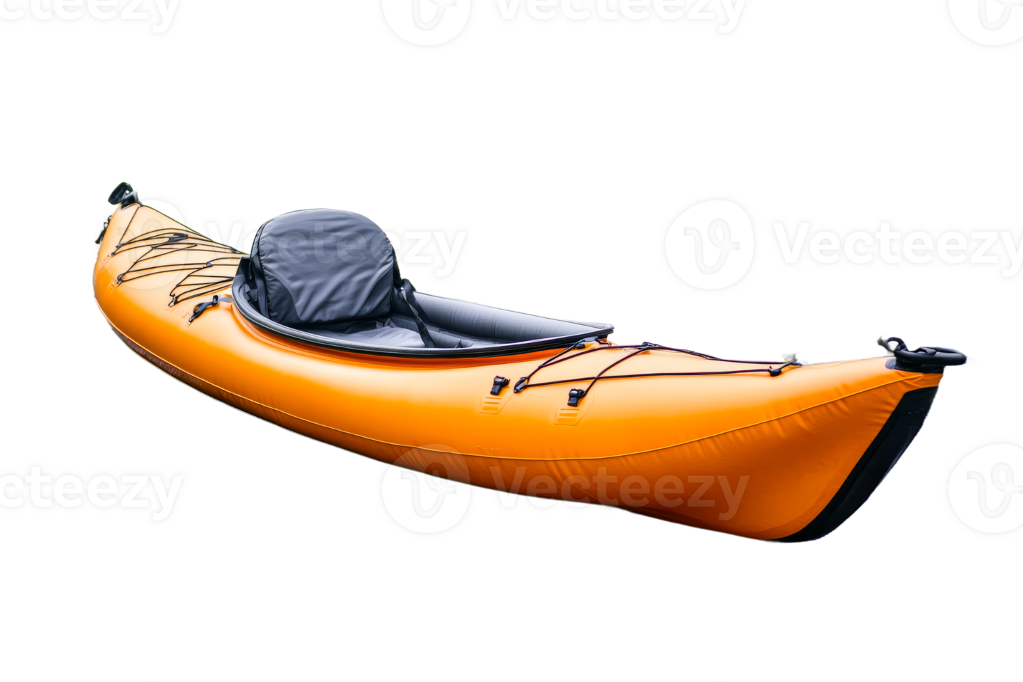 Orange kayak designed for calm water adventures png