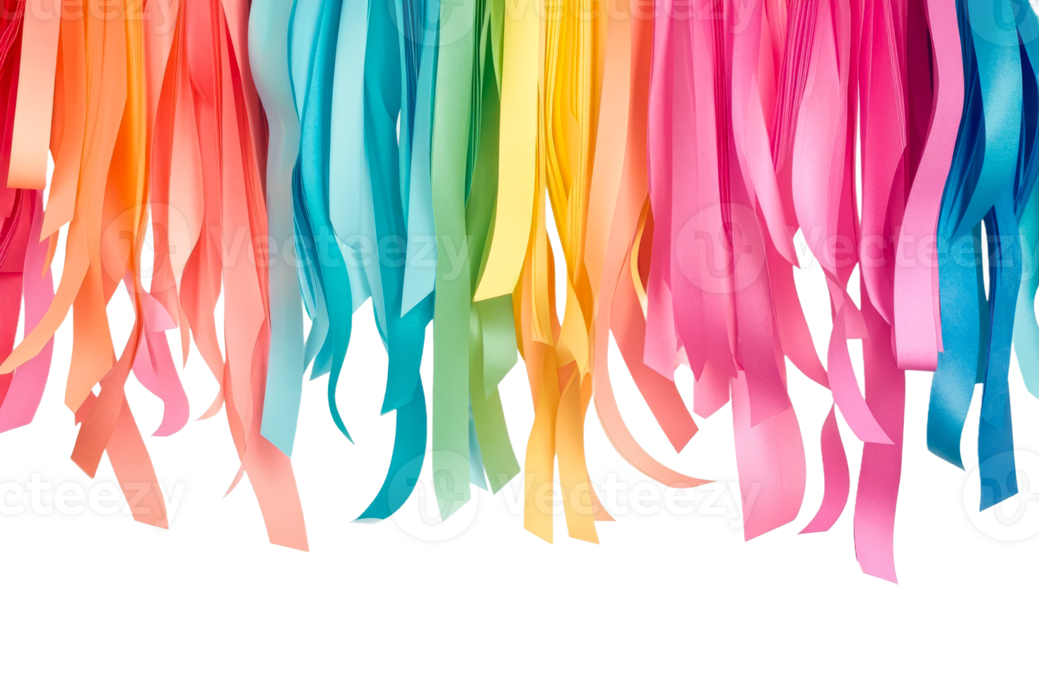 Colorful ribbons create a festive atmosphere png