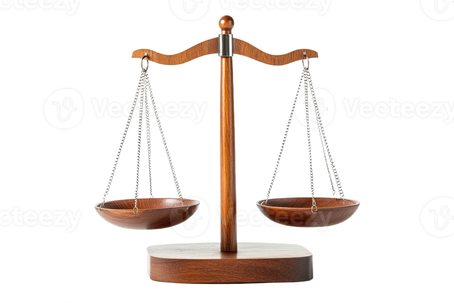 Wooden scales represent justice and fairness png