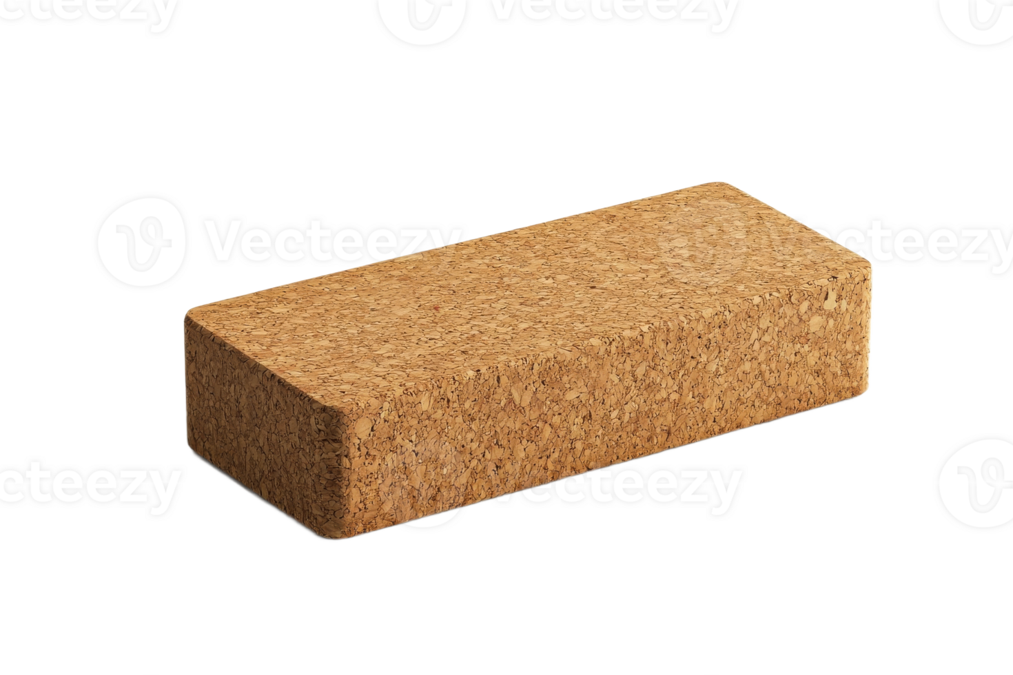 Cork block for yoga and fitness activities png