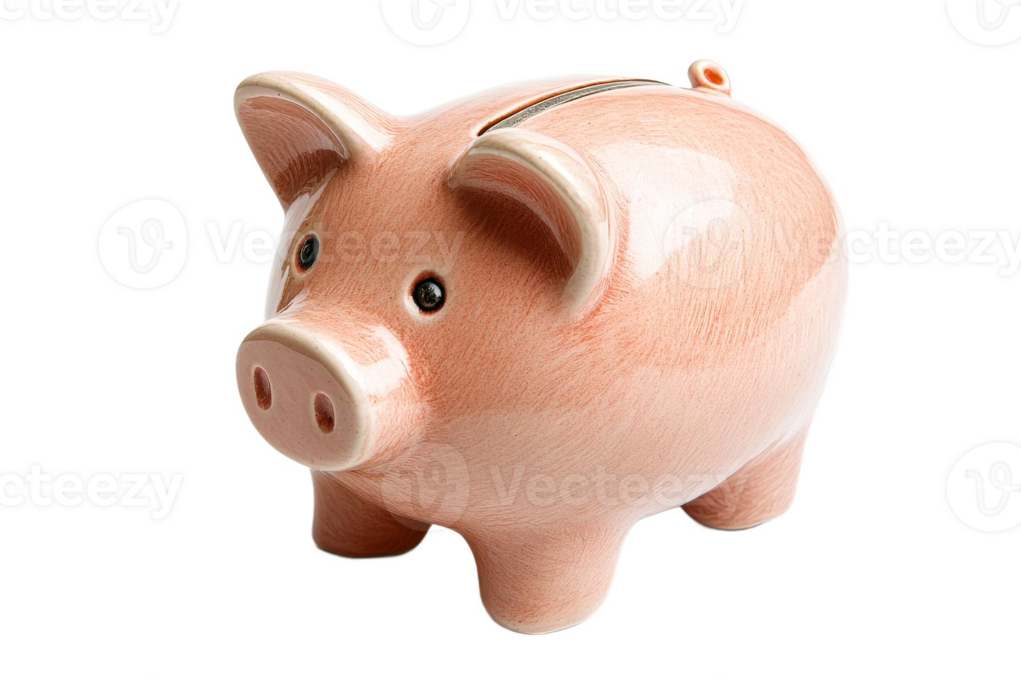 Ceramic piggy bank for saving coins and money transparent png