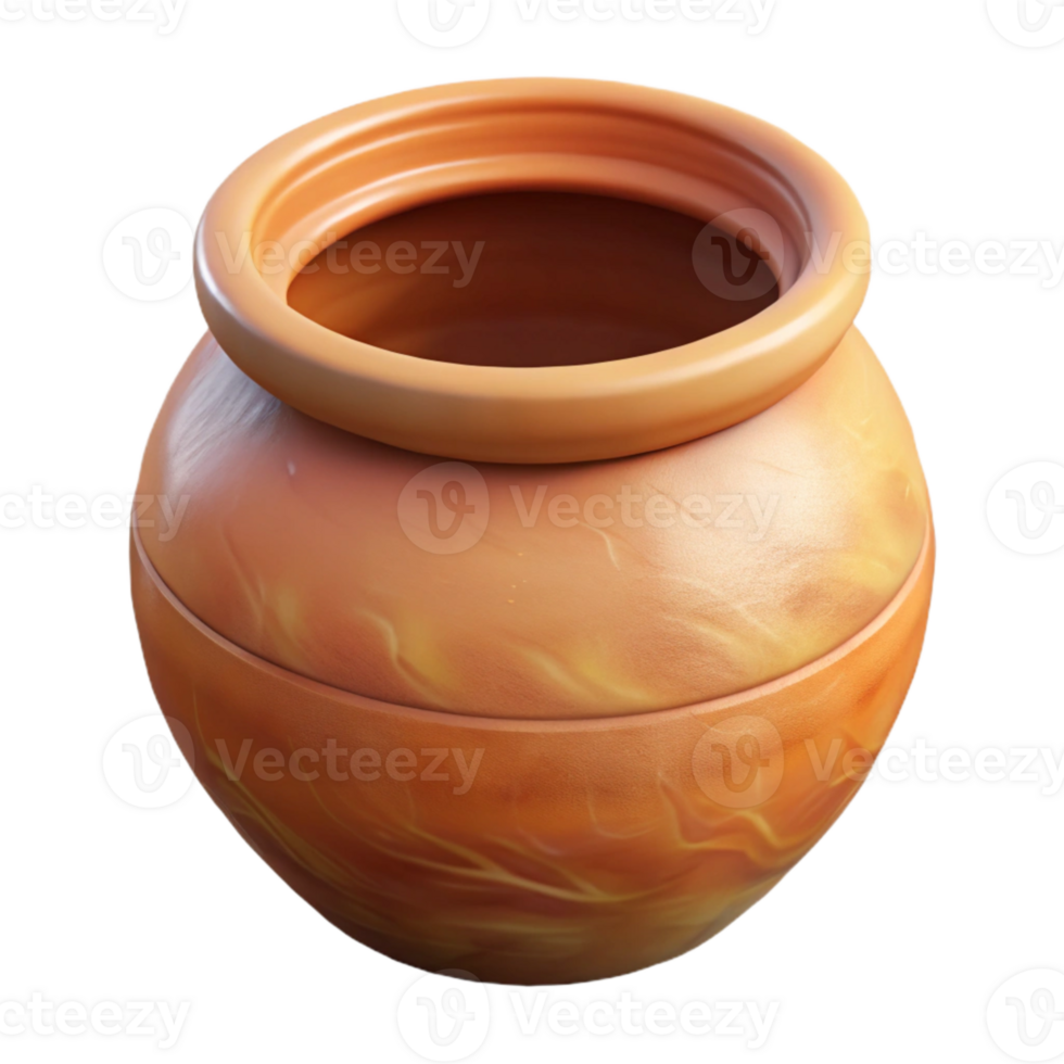 magnificent contemporary Handmade Clay Pot Terracotta Color Transparent Background exclusive png
