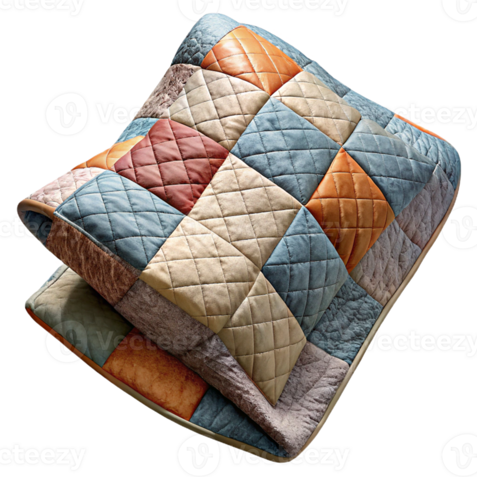 magnificent rustic Handmade Quilt with Patchwork Design Cutout original png