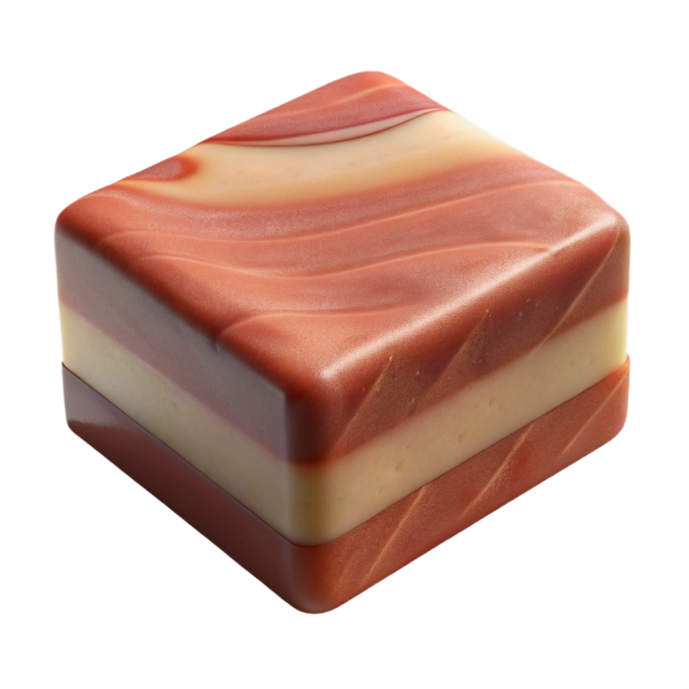 beautiful traditional Handmade Soap Bar Side Angle Isolated with Natural Colors high quality png
