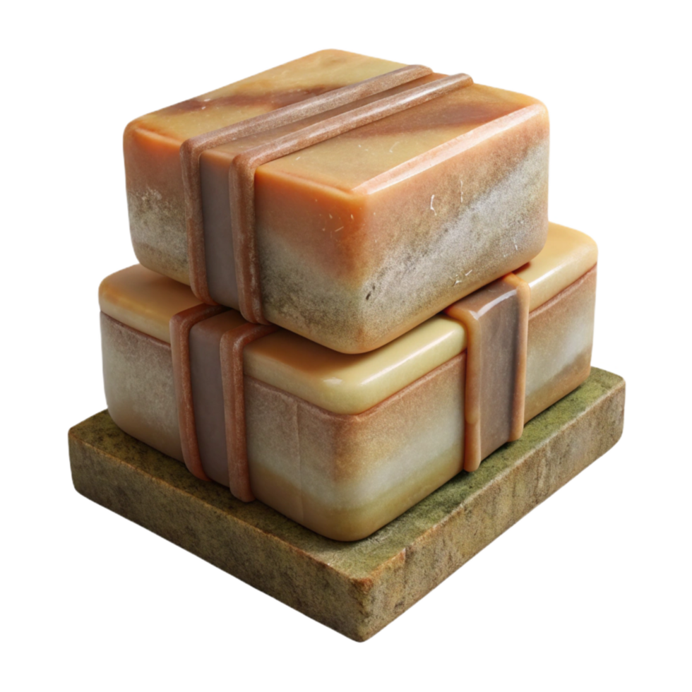 magnificent contemporary Handmade Soap Bars Rustic Style Isolated professional png