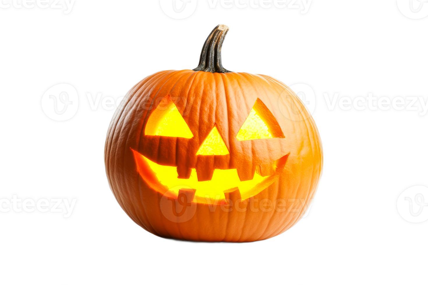 Festive pumpkin with playful face for Halloween png