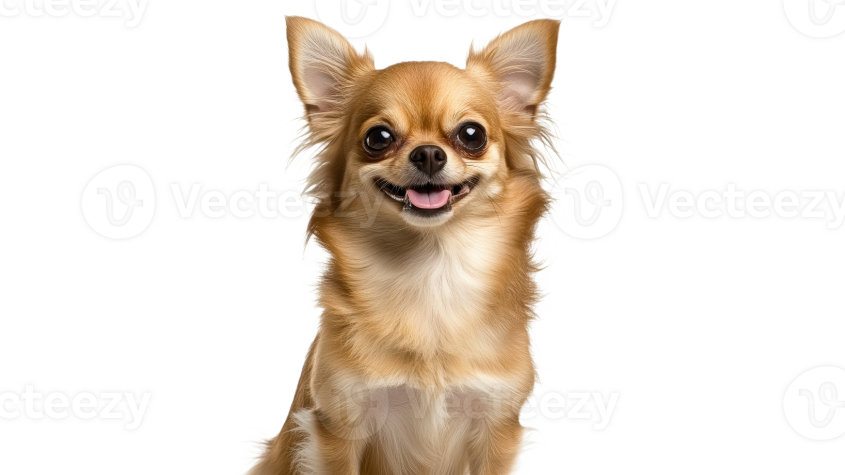 Cheerful chihuahua poses for a close up png