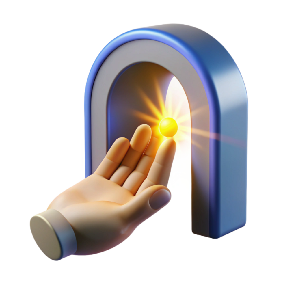 elegant rustic Hand Reaching Into Portal Blue Energy Isolated Element high quality png