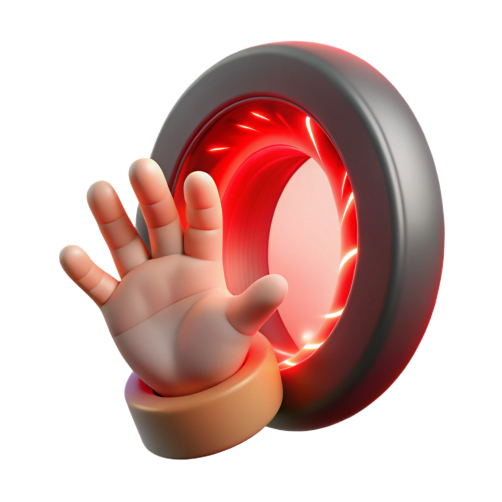 impressive classic Hand Reaching Out From Portal Red Energy Isolated Element png