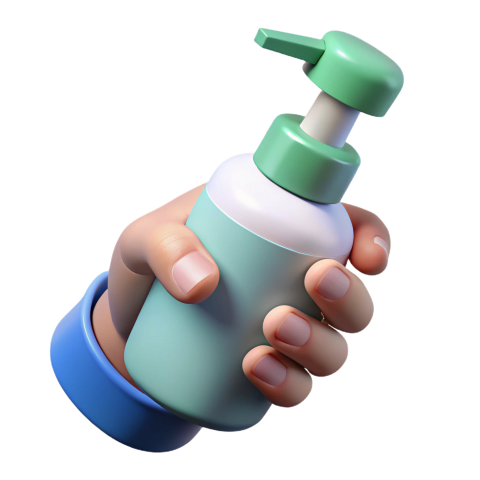 extraordinary abstract Hand with Sanitizer Bottle Transparent Cutout high quality png