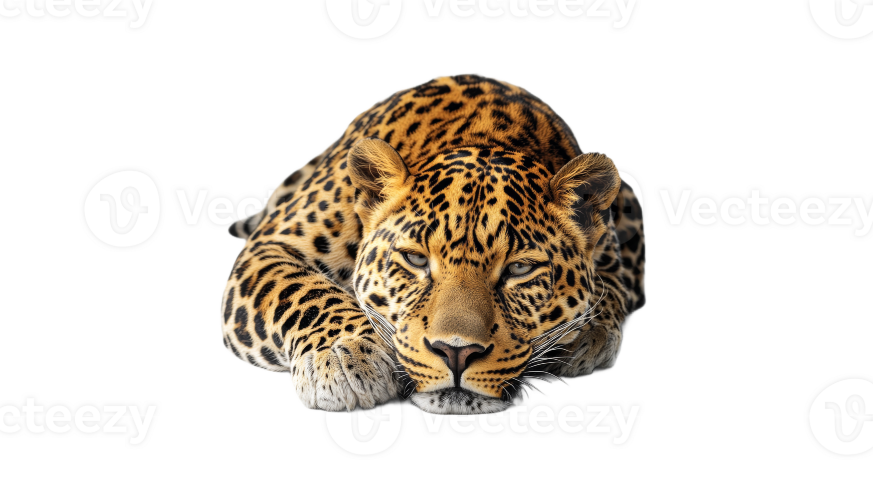 Leopard resting on white surface during daytime png