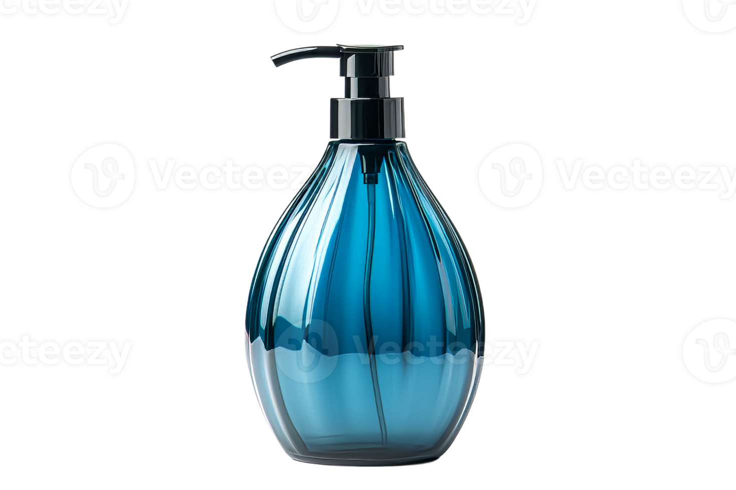 Elegant blue liquid dispenser for modern spaces png
