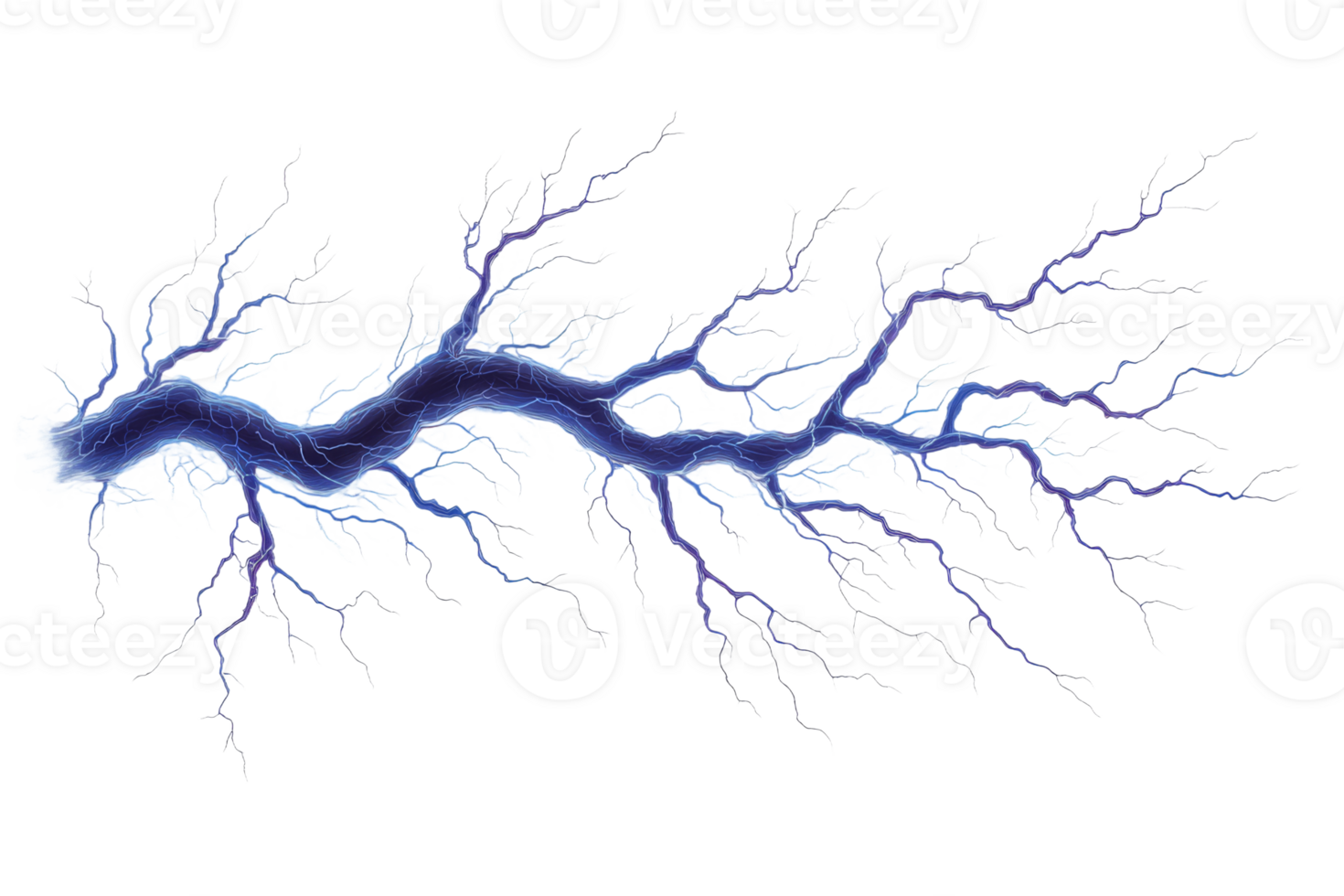 Lightning creates complex electric patterns png