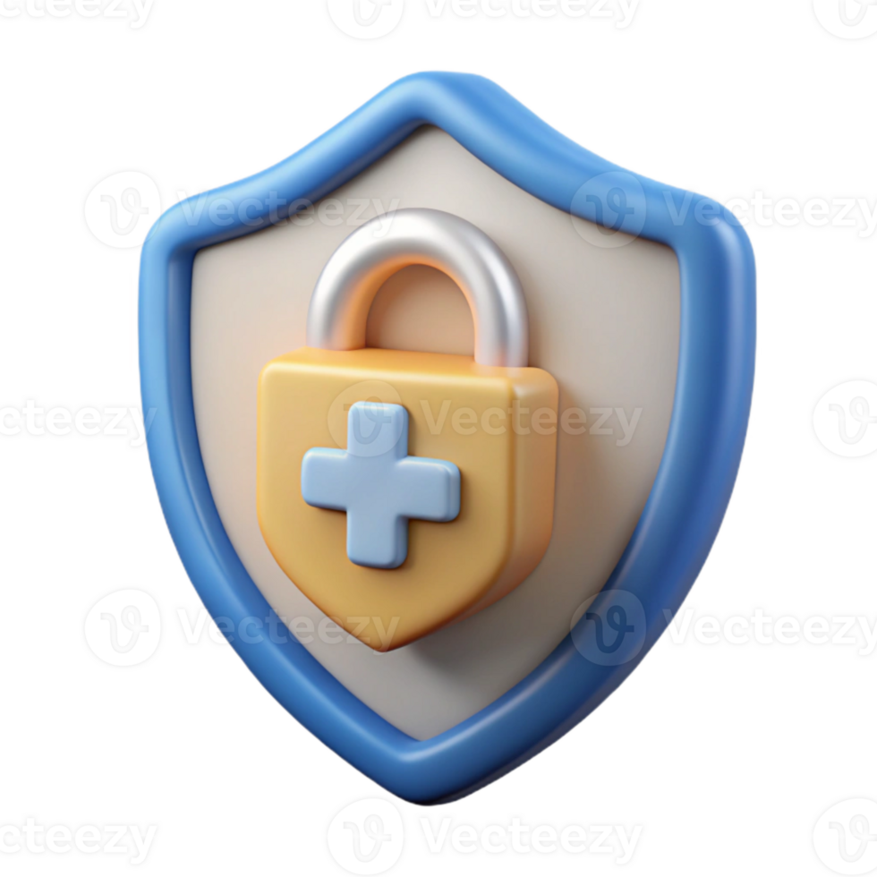 dramatic abstract Healthcare Data Security Icon Transparent Background Element original png