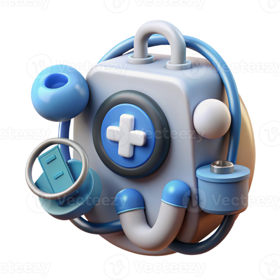 magnificent abstract Healthcare Innovation Futuristic Concept Illustration high quality png