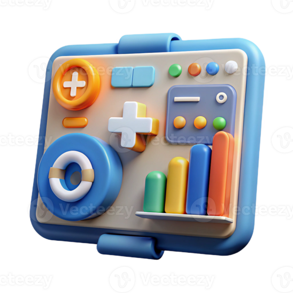 impressive classic Healthcare Management Software Dashboard Isolated original png