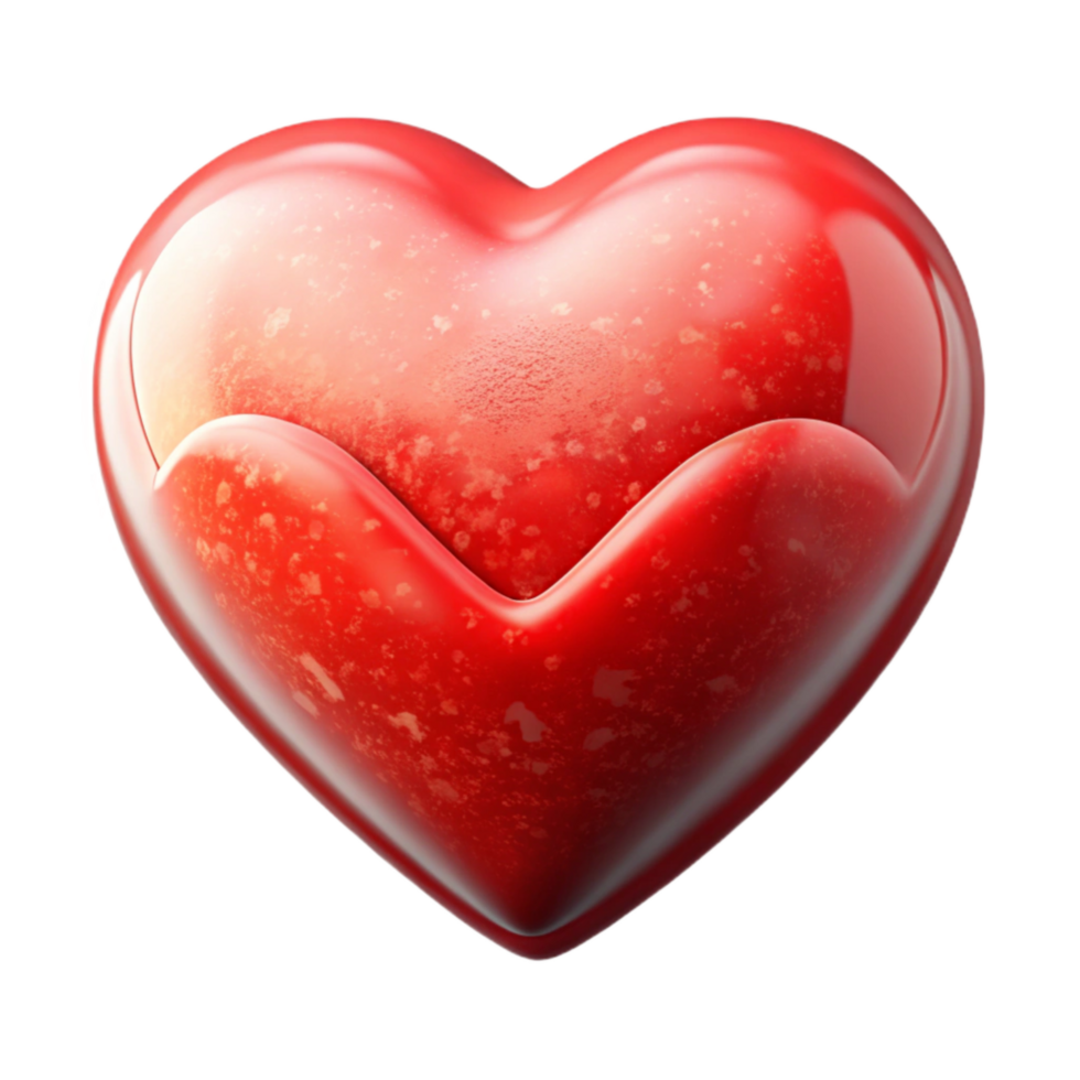 dramatic contemporary Healthy Heart Icon Transparent Background Red premium png