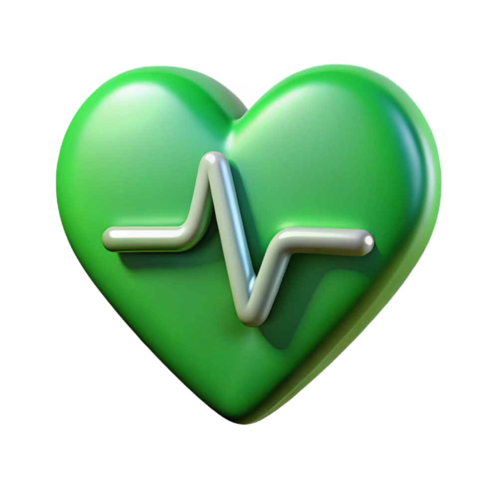 dramatic traditional Heart Monitor Ekg Line Green Transparent Isolated high resolution png