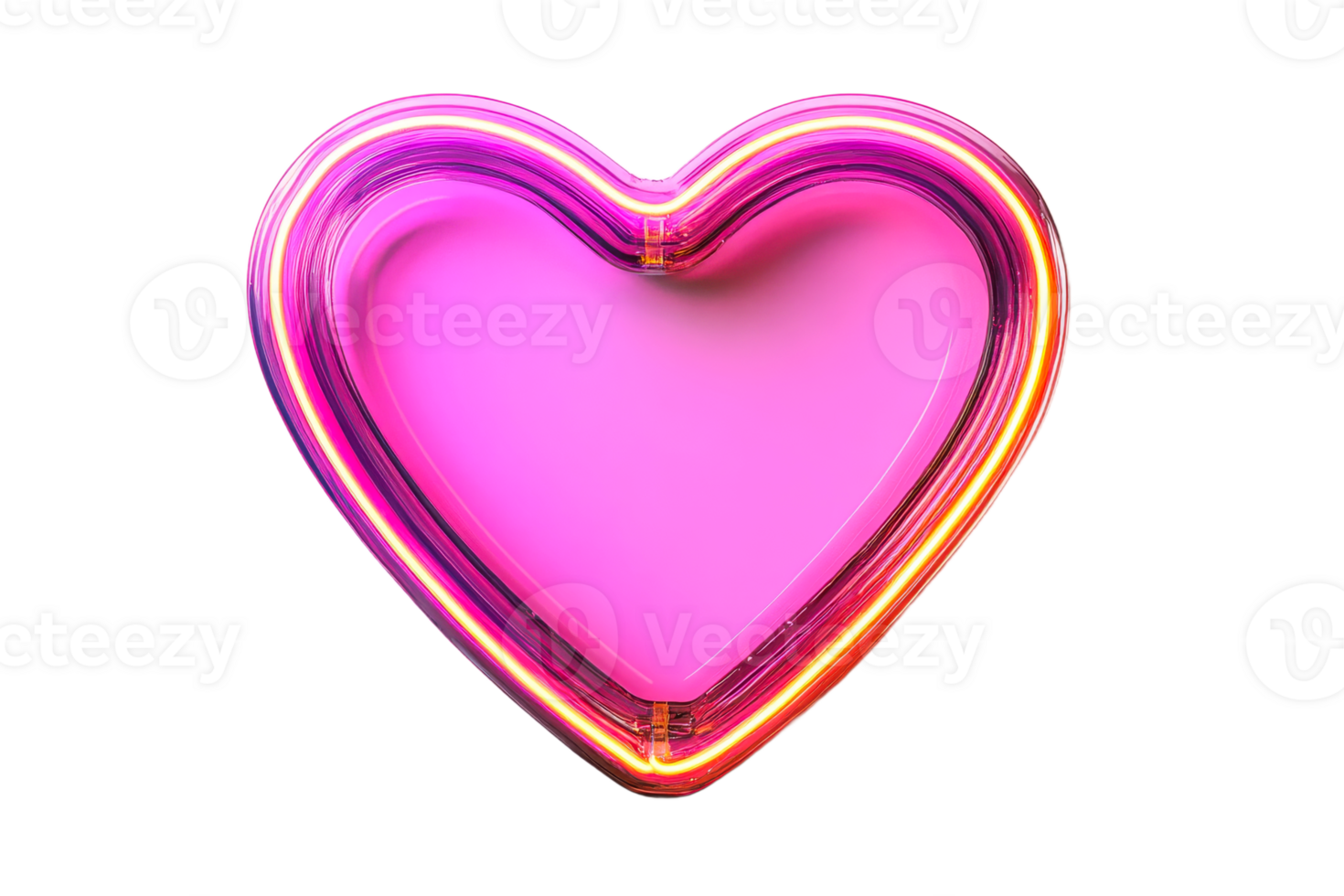 Colorful heart shaped light decoration for events png