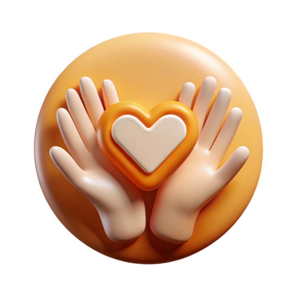 stunning artistic Helping Hands Charity Logo Cutout Warm Lighting exclusive png