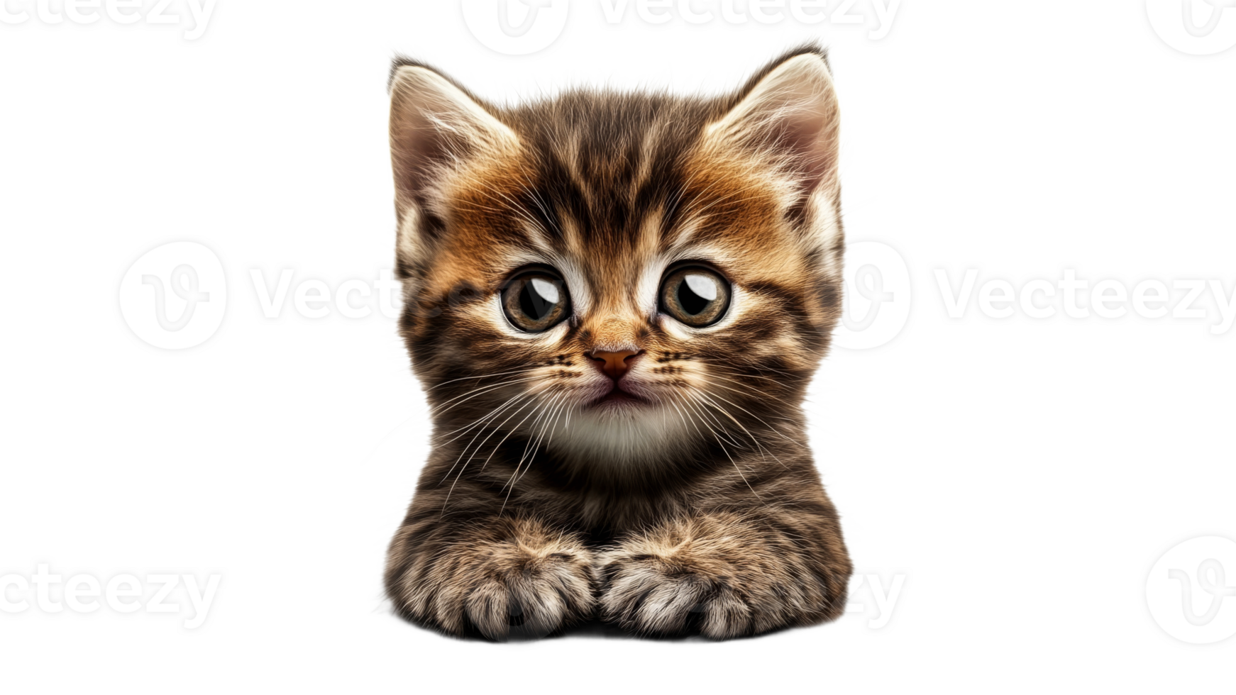 Cute kitten with big eyes looking at the viewer png