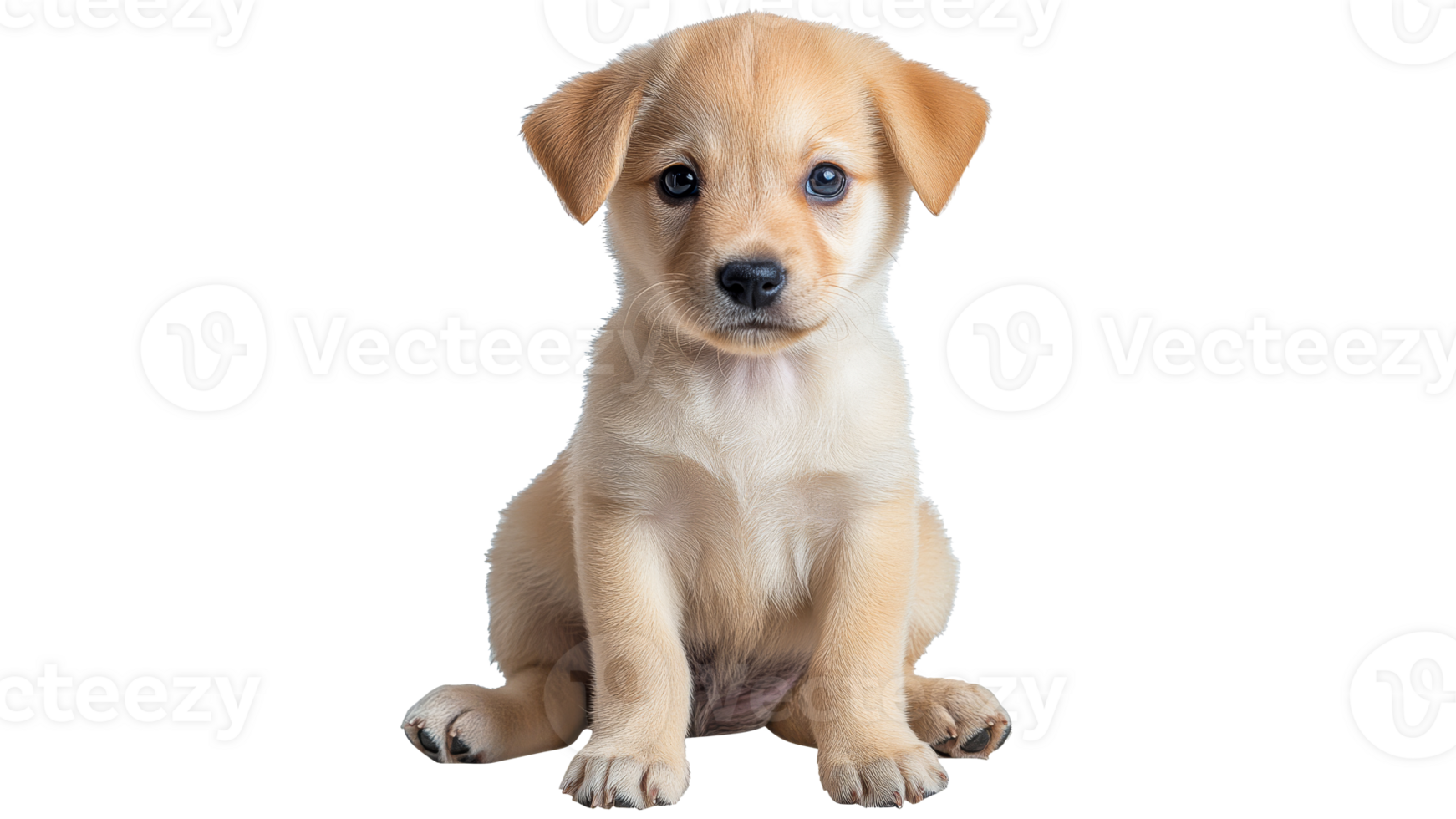Puppy gazes adorably at camera png