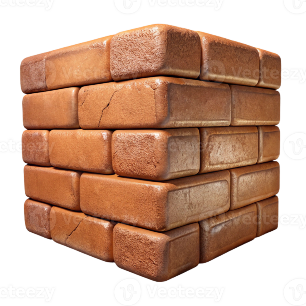 dramatic contemporary Hempcrete Brick Wall Texture Close Up Isolated original png