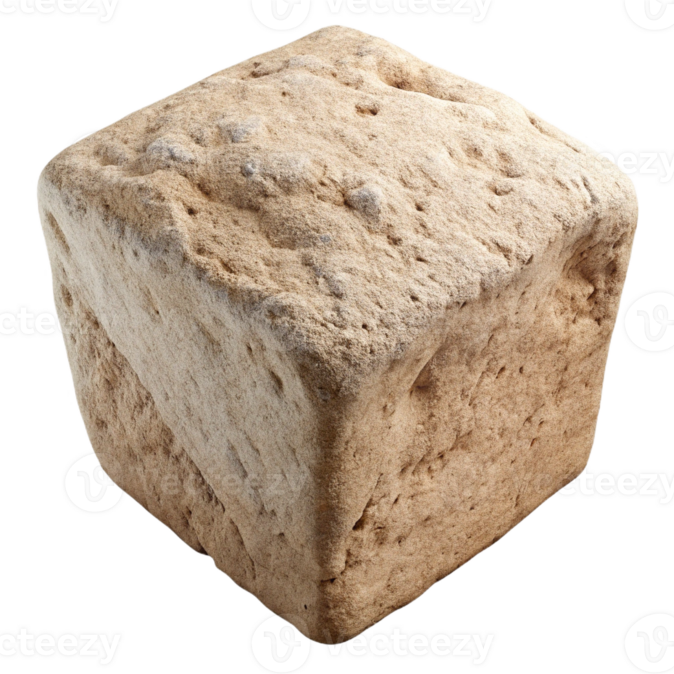 beautiful minimalist Hempcrete Building Material Close Up Isolated png