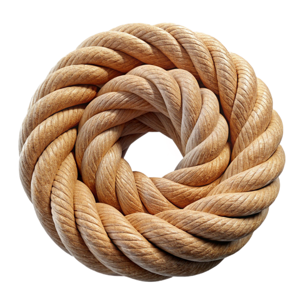 magnificent abstract Hemp Fiber Rope Coil Close Up Cutout Element detailed png