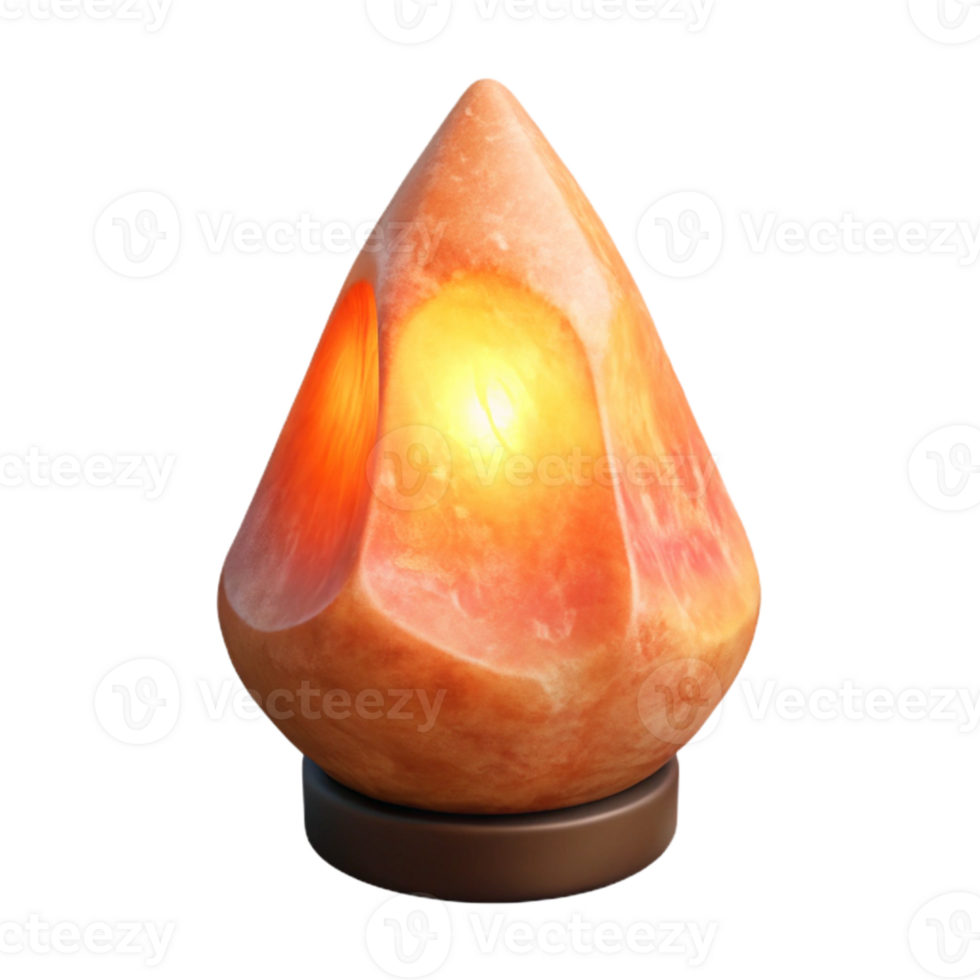 wonderful abstract Himalayan Salt Lamp Cutout with Warm Glow professional png