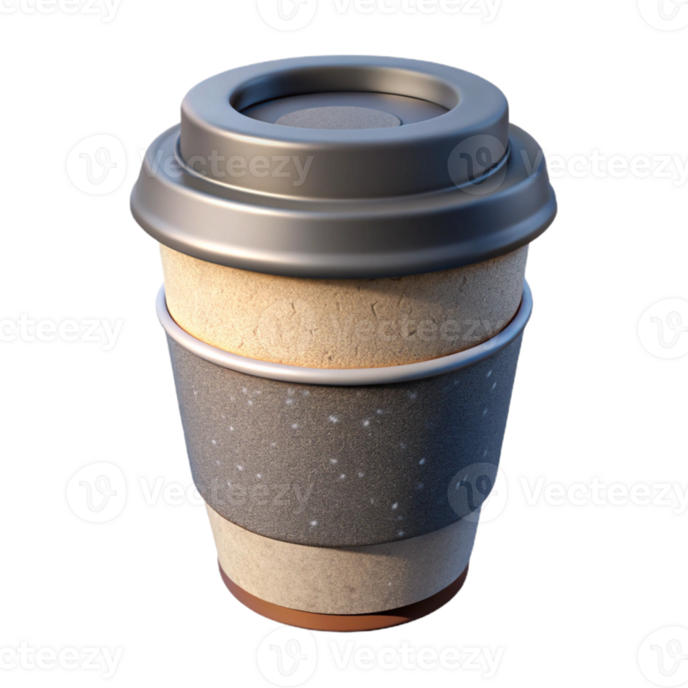 dramatic minimalist Hipster Coffee Cup White Isolated authentic png