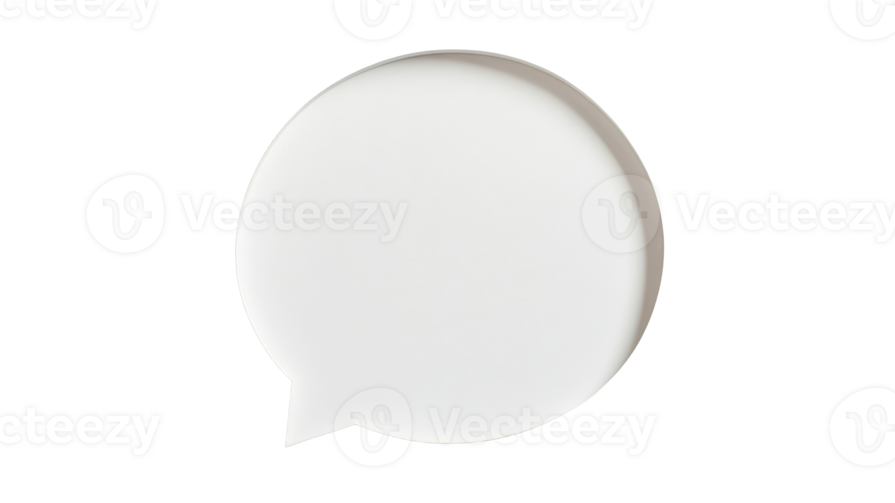 Empty speech bubble used for design purposes png
