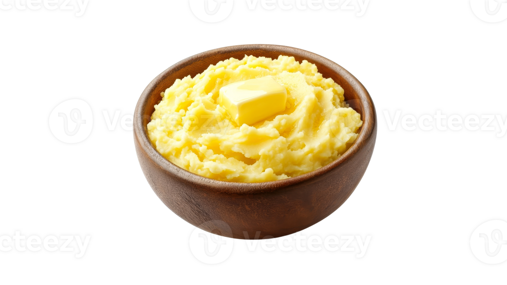 Creamy mashed potatoes with butter png