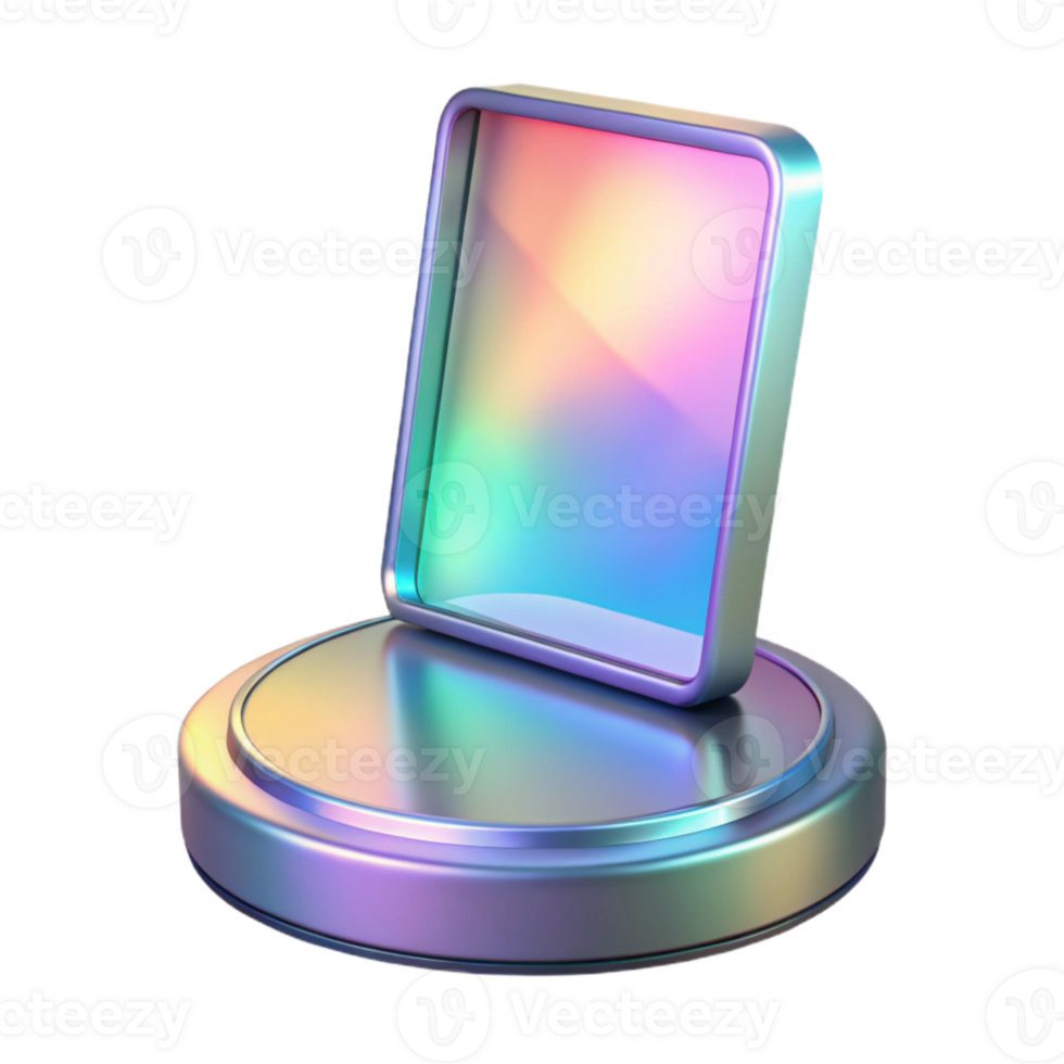 extraordinary rustic Holographic Display Stand Empty Platform Cutout high resolution png