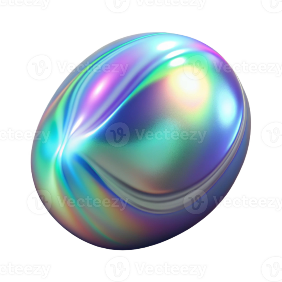 impressive classic Holographic Effect Transparent Background Realistic png