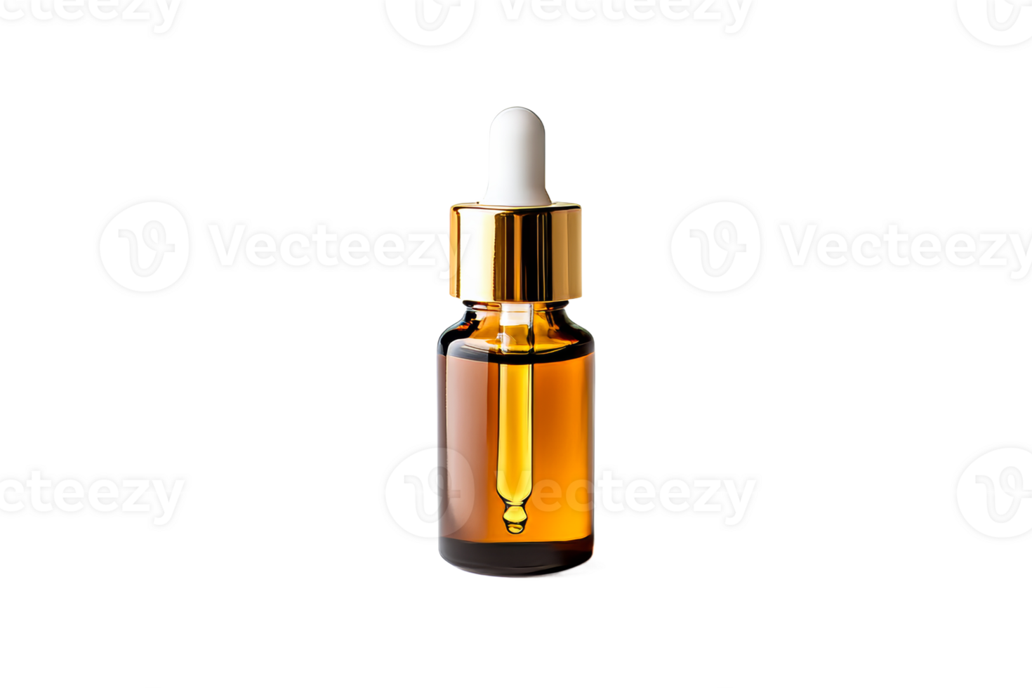 Serene dropper bottle with glowing oil inside png