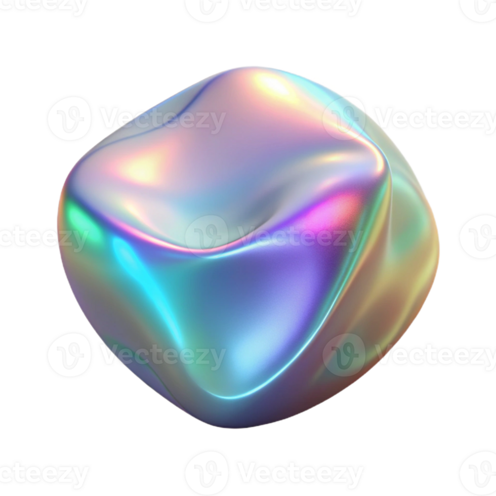 stunning rustic Holographic Film Cutout with Iridescent Shine high resolution png