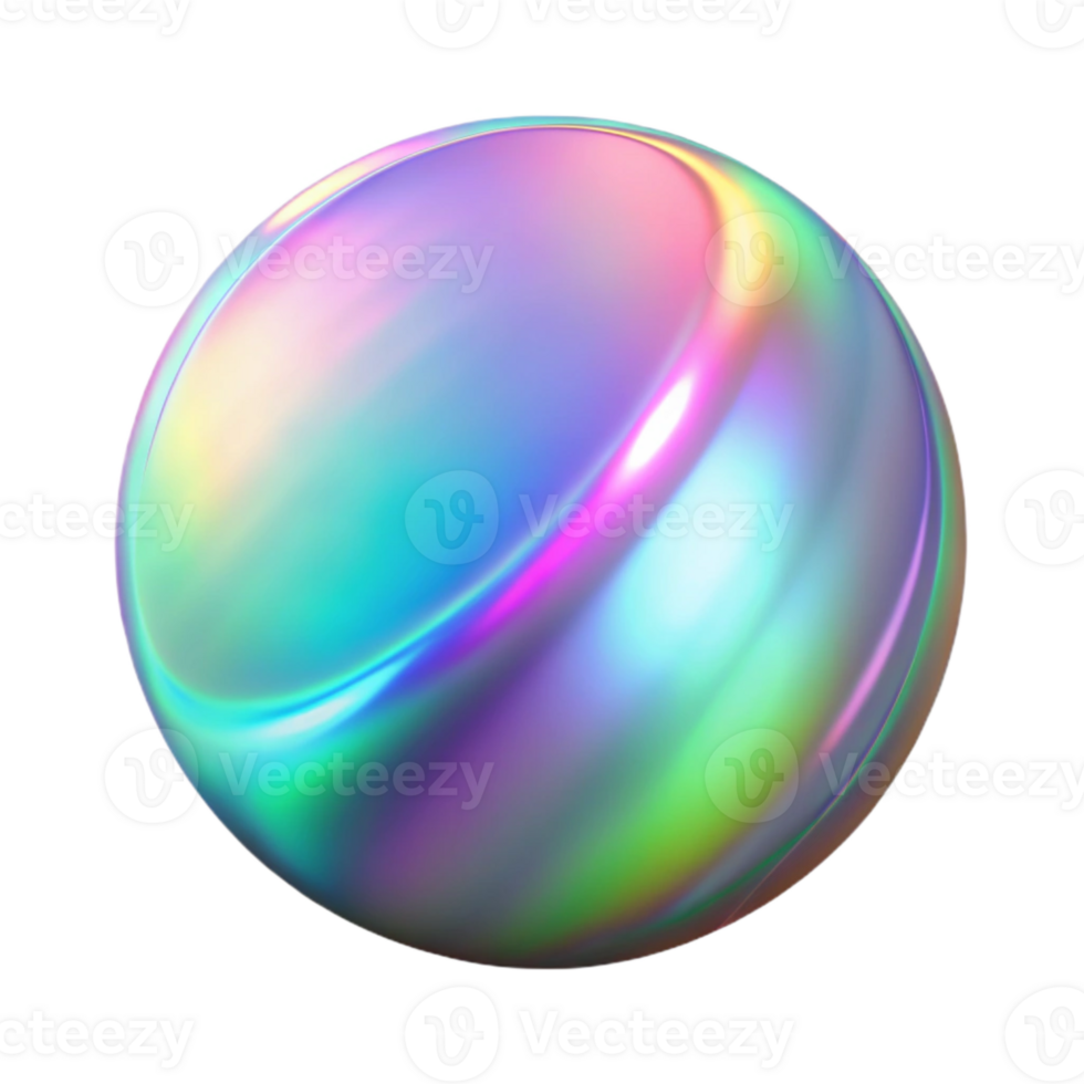 stunning modern Holographic Glare Isolated Cutout Circular Shape professional png