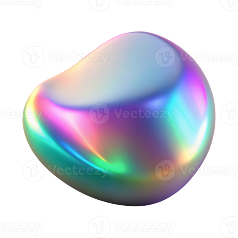beautiful artistic Holographic Gradient Mesh Overlay Isolated Element png
