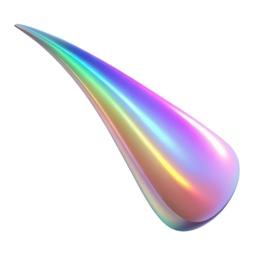 elegant rustic Holographic Light Streak Isolated with Pink Hue high quality png