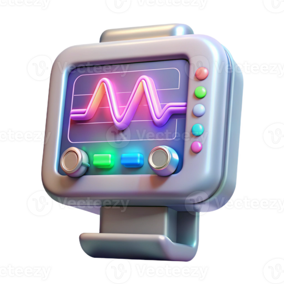 stunning creative Holographic Medical Display Vital Signs Cutout Element authentic png