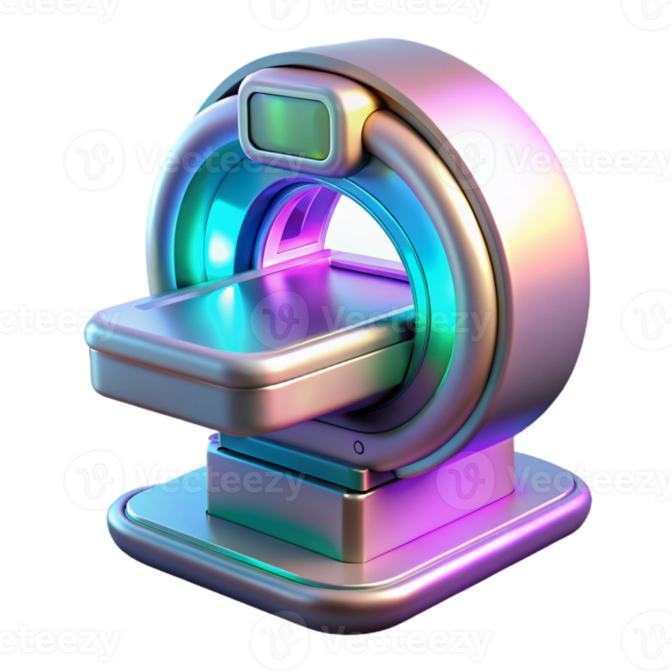 impressive minimalist Holographic Medical Scanner Futuristic Design Cutout png